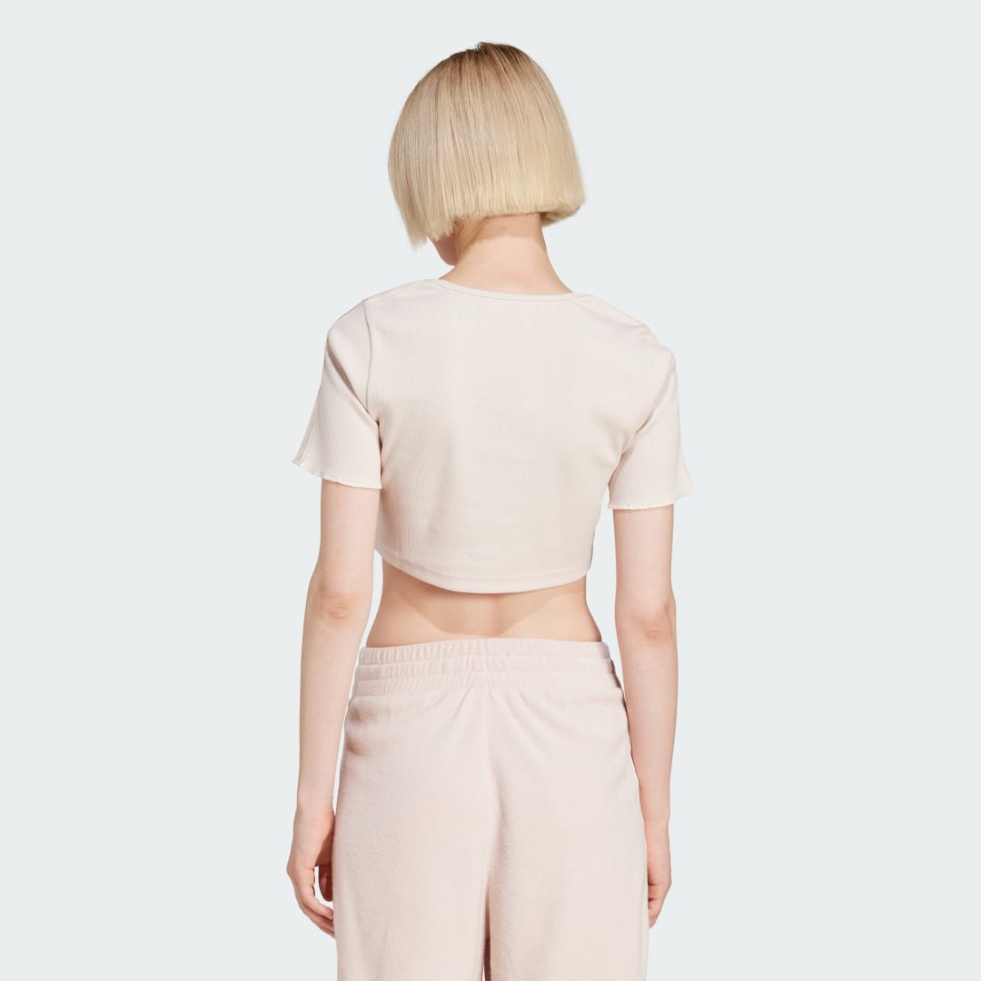 Crop top adidas Performance Baby Tee Beige | JN3014, 1