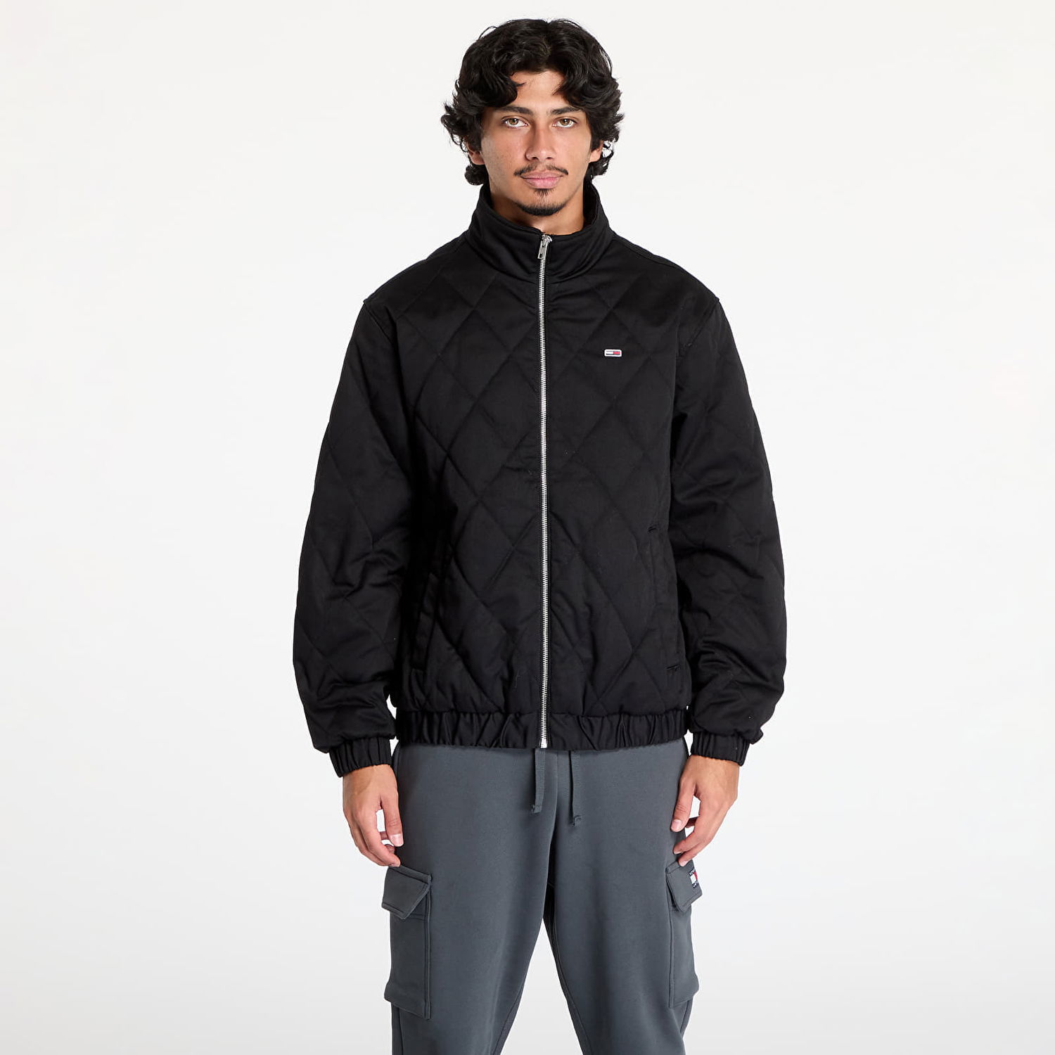 Jakke Tommy Hilfiger Essential Quilted Jacket Black Sort | DM0DM19633 BDS, 0