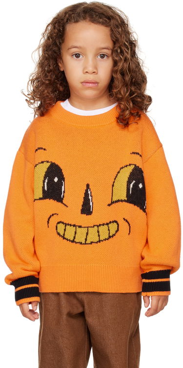 Sweater Perks And Mini Perks and Mini Kids Jack-O-Lantern Sweater Orange | 55004, 0