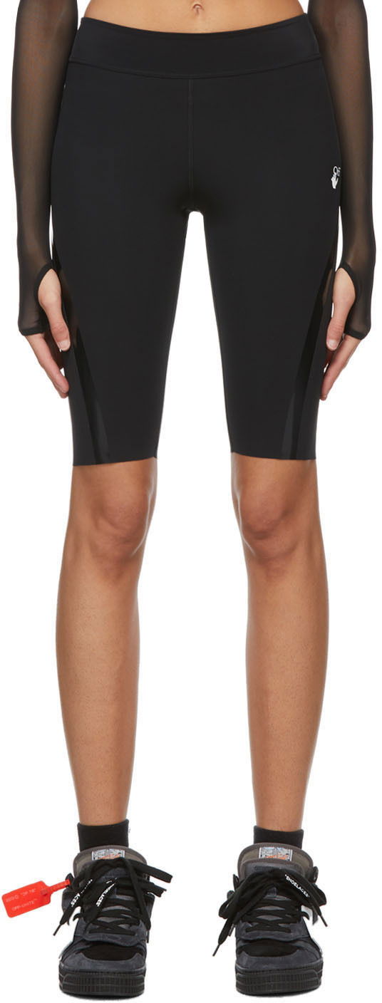 Shorts Off-White Off-White Athleisure Cycling Shorts Sort | OWVH011E20JER0011001