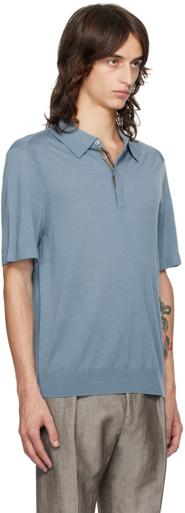 Polo skjorte Paul Smith Paul Smith Spread Collar Polo Blå | M1R-903Y-M02093-42, 1