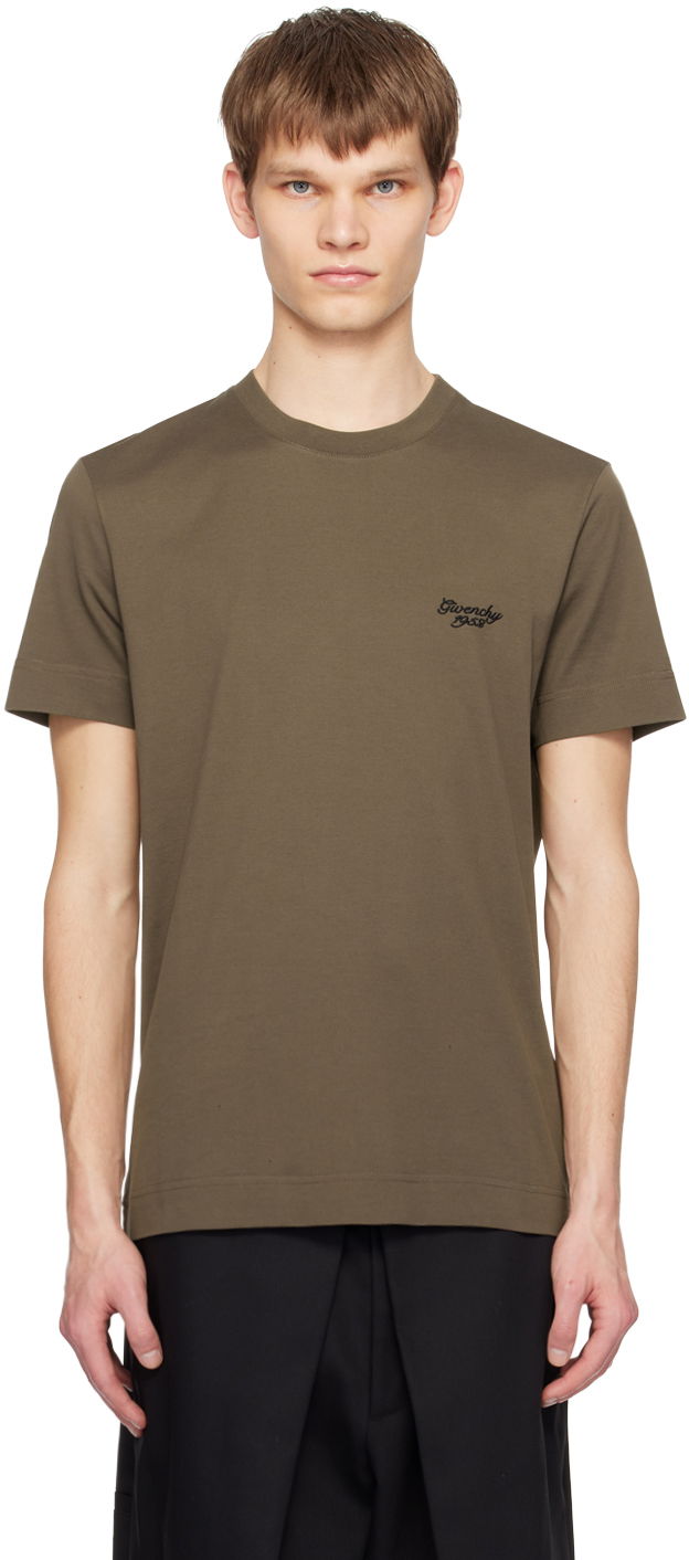 T-shirt Givenchy Slim-Fit 1952 T-Shirt Grøn | BM716G3YM8305, 0
