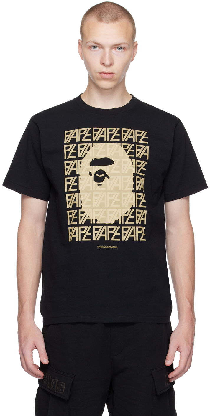 T-shirt BAPE Monogram T-Shirt Sort | 001TEJ301050M, 0