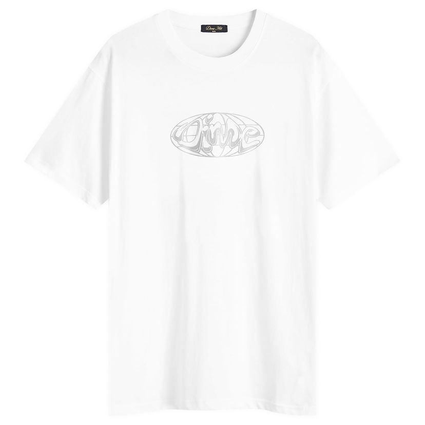 T-shirt Dime Dime Globe T-Shirt, Size Large Hvid | DIMESP2561WHT