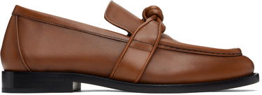 Sneakers og sko Bottega Veneta Bottega Veneta Astaire Knotted Leather Loafers Brun | 796696 V4AF0, 0