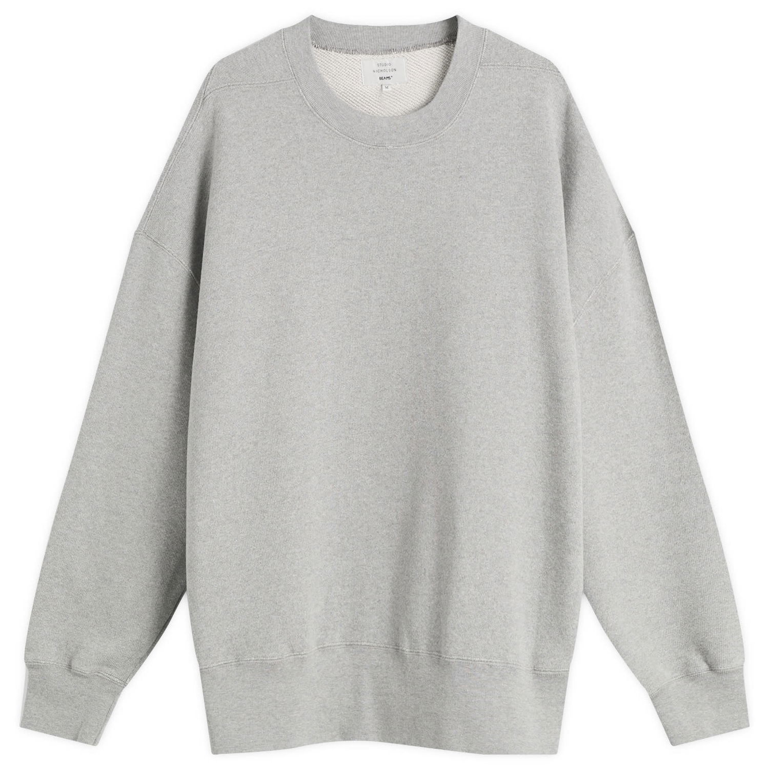 Sweatshirt Studio Nicholson Studio Nicholson x Beams Plus Golightly Jersey Sweatshirt Grå | BPSN1301-15, 1