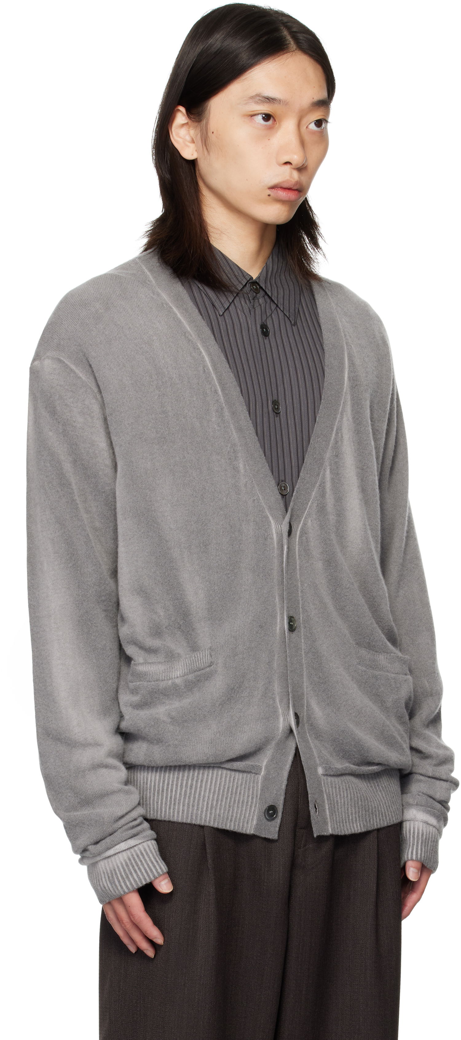 Sweater OUR LEGACY Parallel Cardigan Grå | M4253PG, 1