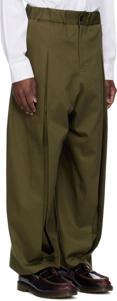 Bukser sage NATION Sage Nation Box Pleat Trousers Grøn | S011 BOX PLEAT TROUSER, 4