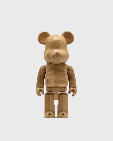 Collectible Medicom Toy KARIMOKU BAMBOO BEARBRICK 400% Brun | MED2353, 0