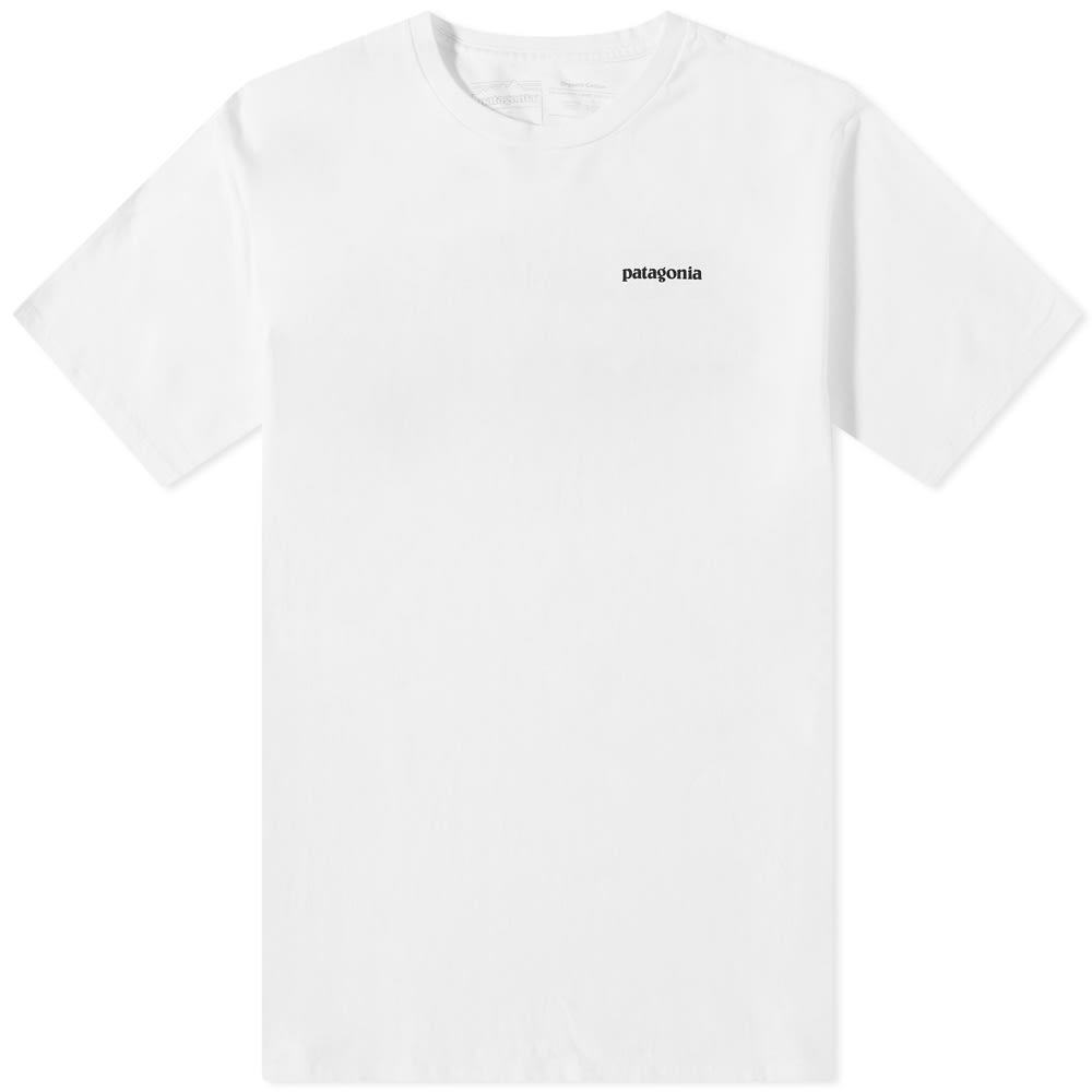 T-shirt Patagonia P-6 Mission Regenerative Tee Hvid | 37529-WHI, 1