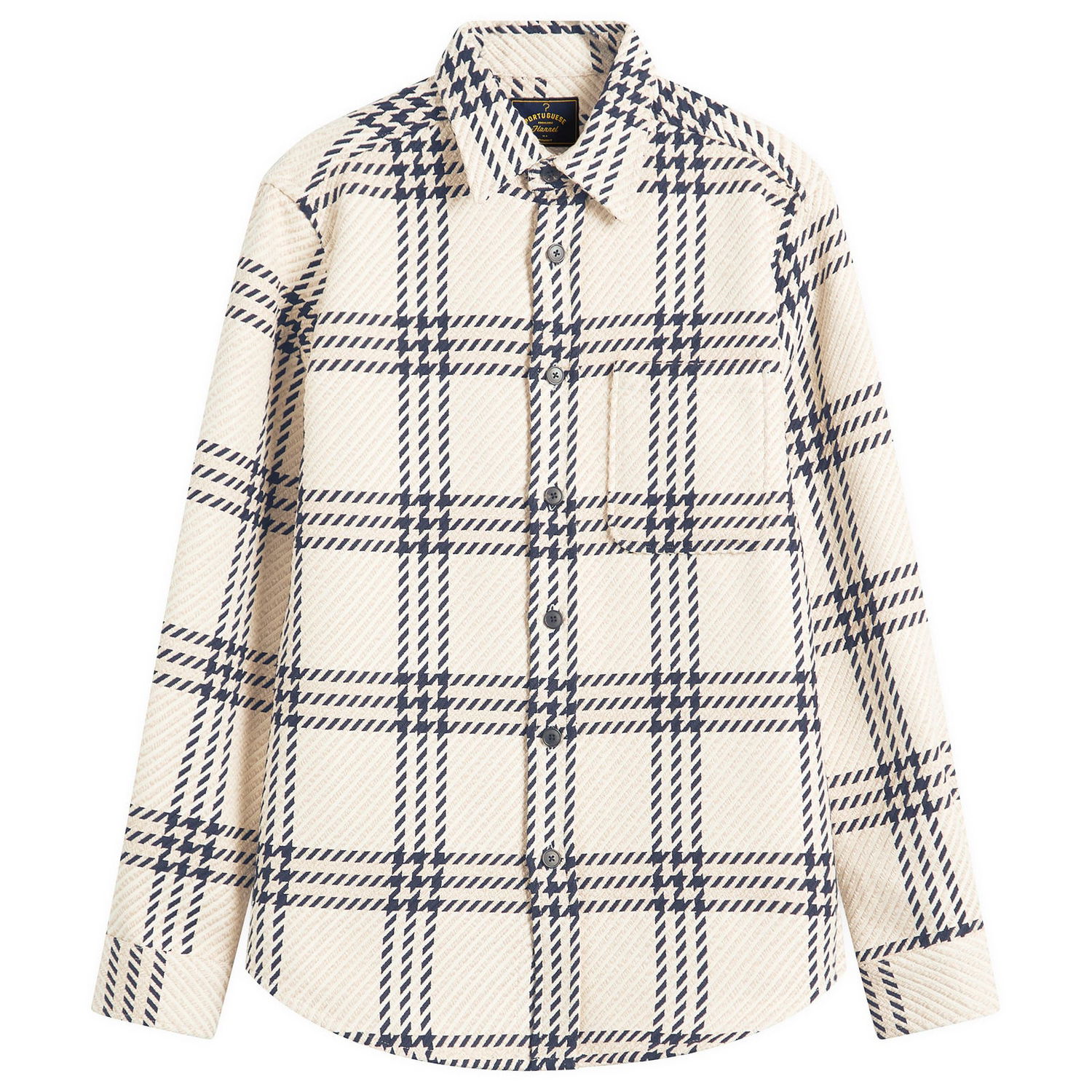 Skjorte Portuguese Flannel Upper Overshirt Beige | AW25077-ECR, 1