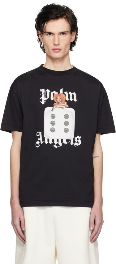 T-shirt Palm Angels Pin Up Graphic T-Shirt Sort | PMAA001S25JER00B1003, 0