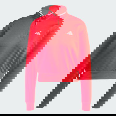 Sweatshirt adidas Performance Crop Quarter-Zip Track Jacket Rød | JG4171, 3