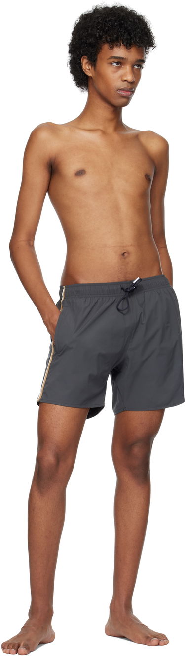 Badetøj BOSS Signature Stripe Swim Shorts Grå | 50528291, 3