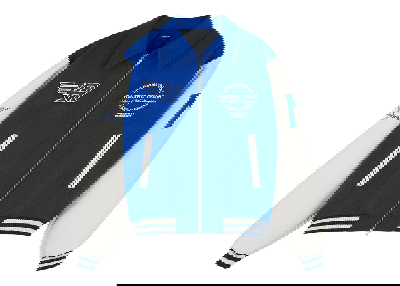 Jakke Represent Clo Represent Racing Team Varsity Jacket Cobalt Blå | M01143-109, 0