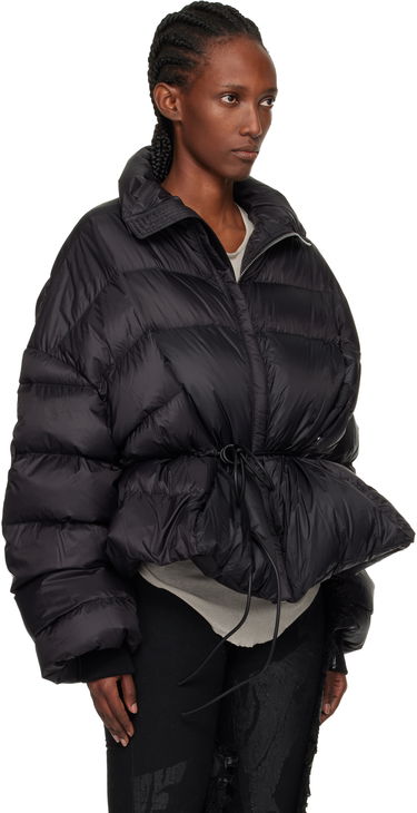 Puffer jakke Rick Owens Concordians Sail Down Puffer Jacket with Drawstring Waist Sort | RP02E4769 NPD1, 1