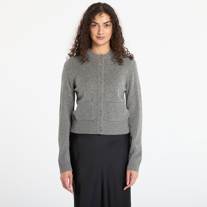 Sweater Samsoe Samsoe Saelif Short Cardigan Grå | F25300006_CLR000659