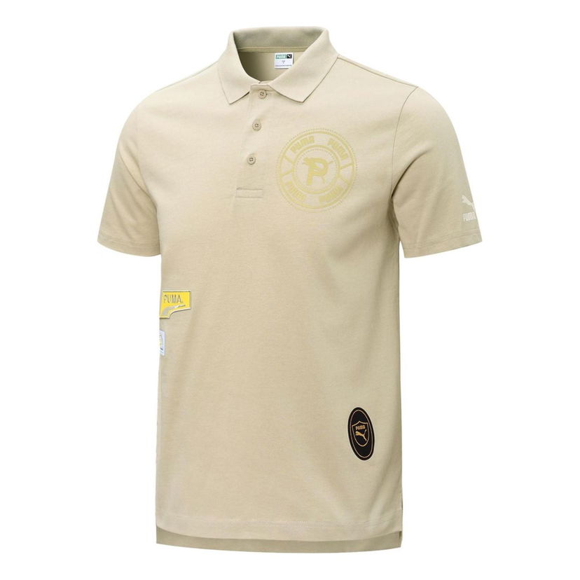 Polo skjorte Puma Mix Badge Polo Shirt Beige | 537039-64