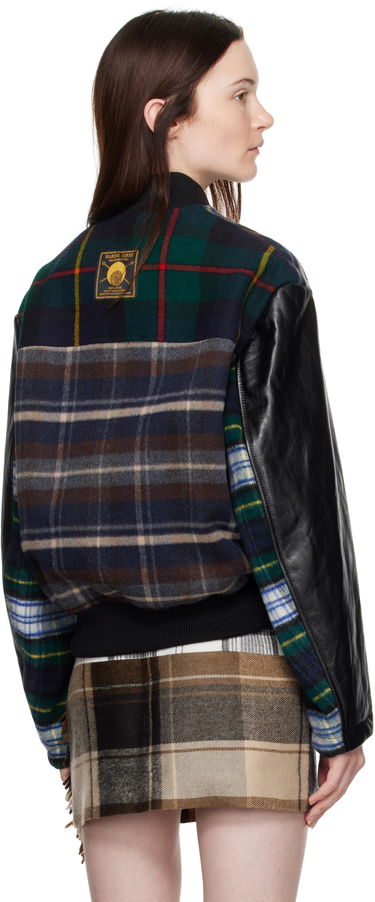Bomberjakke Marine Serre Regenerated Tartan Bomber Jacket Flerfarvet | UJA062A UWOV0047, 2