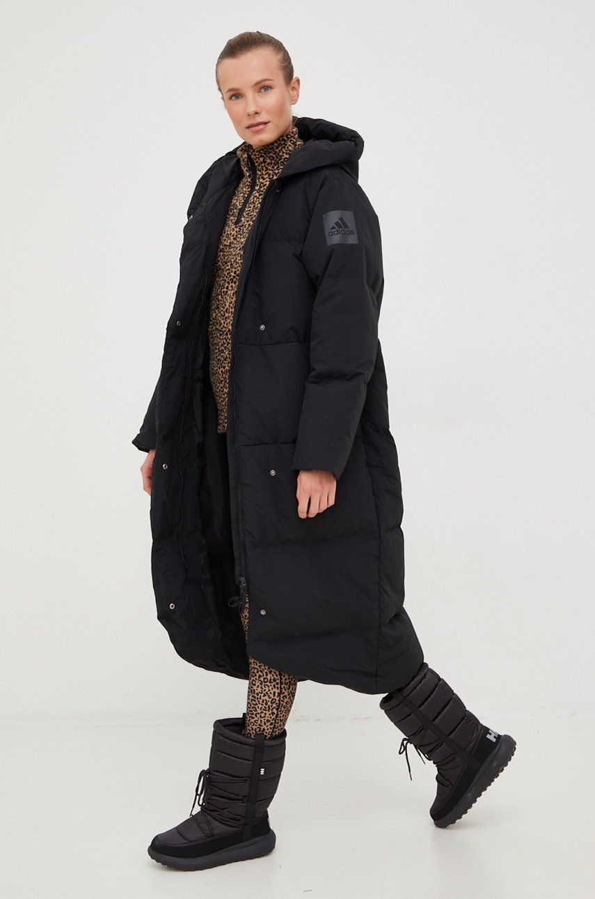 Puffer jakke adidas Performance Puffer Jacket Sort | HN9937, 0