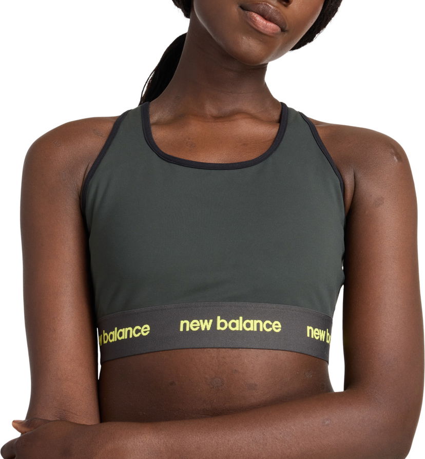 Bh New Balance Sleek Medium Support Sports Bra Grå | wb41048-ack