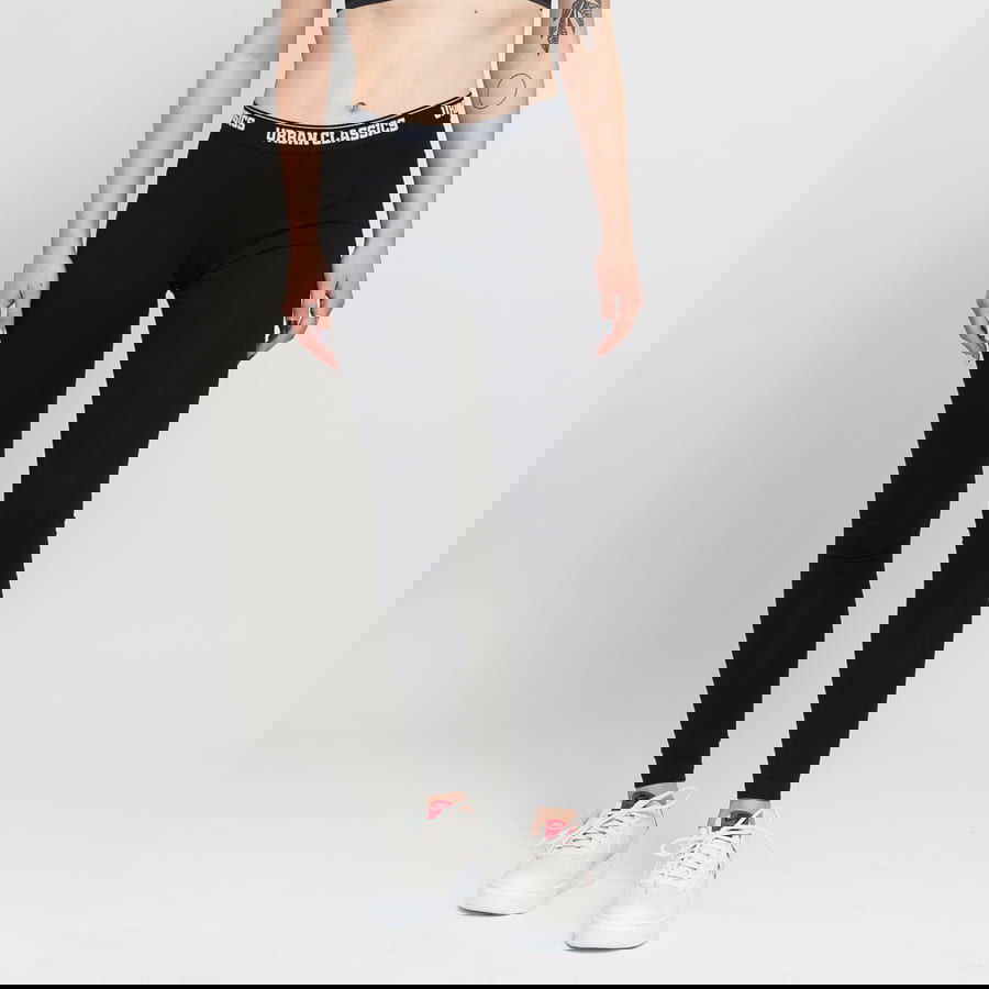 Leggings Urban Classics Ladies Logo Leggings Sort | TB1492 black, 1