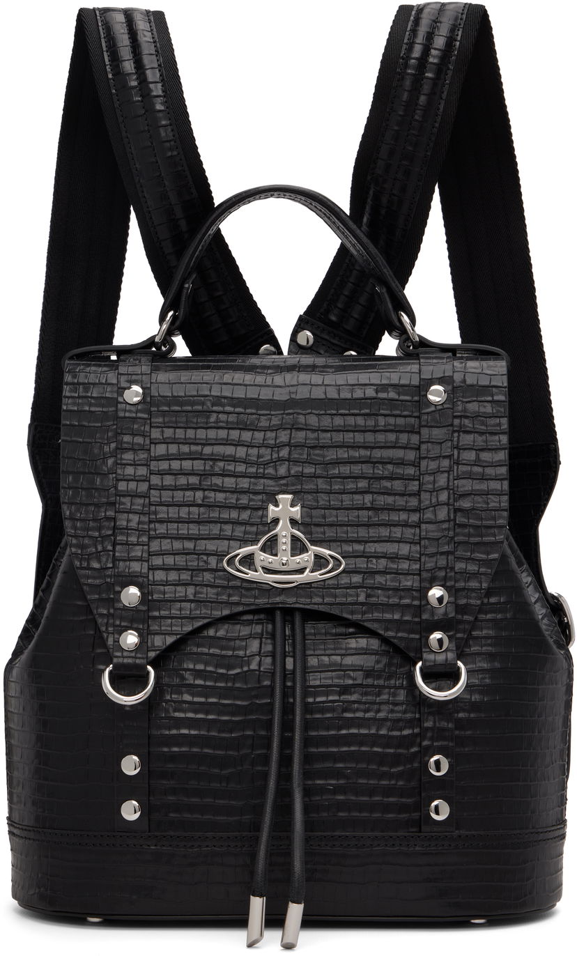 Rygsæk Vivienne Westwood Vivienne Westwood Max Small Backpack Sort | 4A030006U-L00C1-