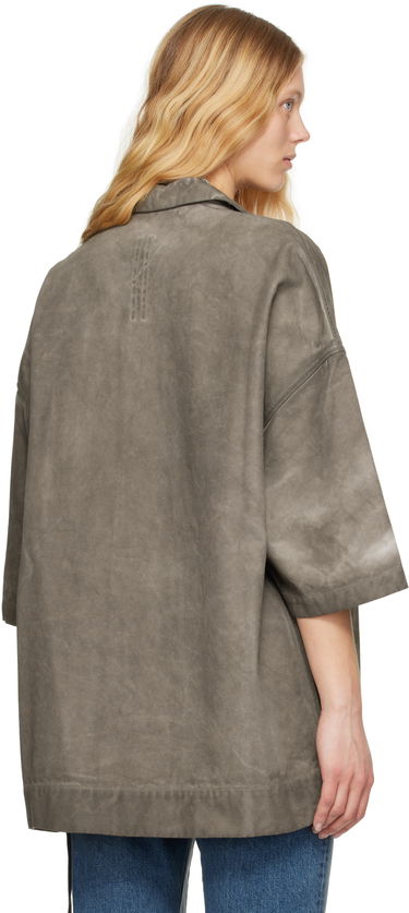 Skjorte Rick Owens Rick Owens DRKSHDW Hollywood Magnum Tommy Shirt Grå | DS01E3206 CVS, 2