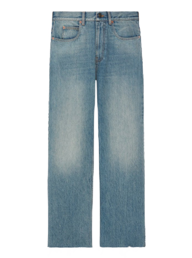 Jeans Gucci Baggy Stonewashed Denim Pant Blå | 731507 XDCBG 4009