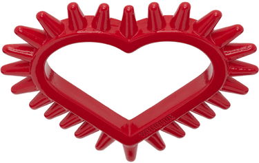 Spil We11done We11done Small Spike Heart Ring Rød | WD-AJ1-23-503-U-RD, 0