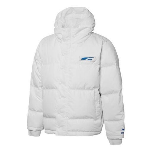 Puffer jakke Puma Padded Down Jacket Hvid | 534486-02
