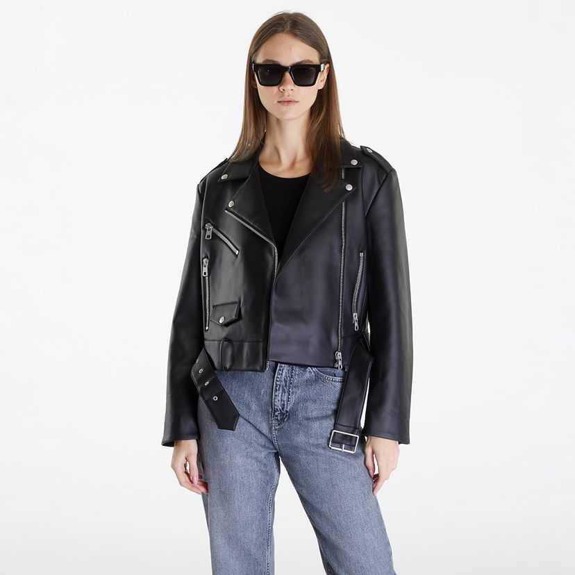 Jakke CALVIN KLEIN Classic Faux Leather Black Sort | J20J223448 BEH