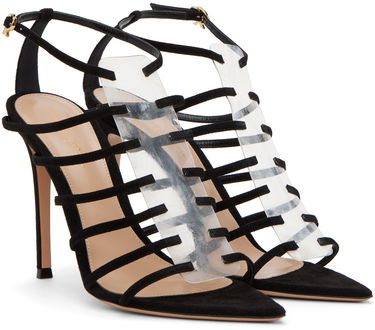 Skopleje Gianvito Rossi Gianvito Rossi Suede Heeled Sandals Sort | G61672.15RIC.CGS, 3