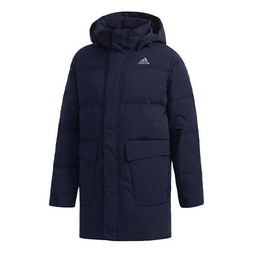 Parka adidas Originals Str Mid Down Hooded Parka Mørkeblå | CK0970