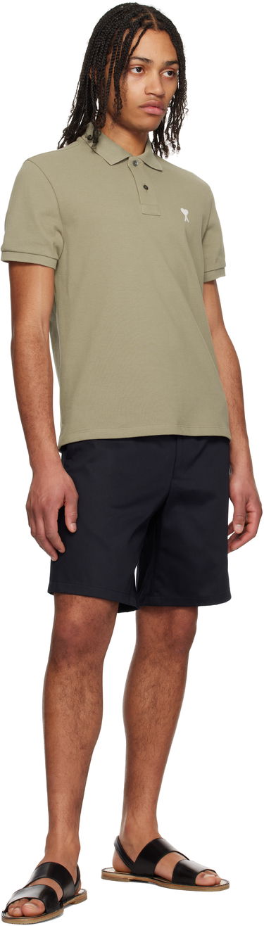 Shorts AMI AMI Paris Elasticated Waist Shorts Mørkeblå | HSO303.CO0103, 3