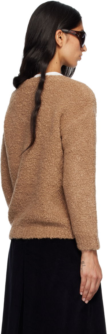 Sweater Max Mara Pantera Bouclé V-neck Sweater Brun | 2521366092600, 2