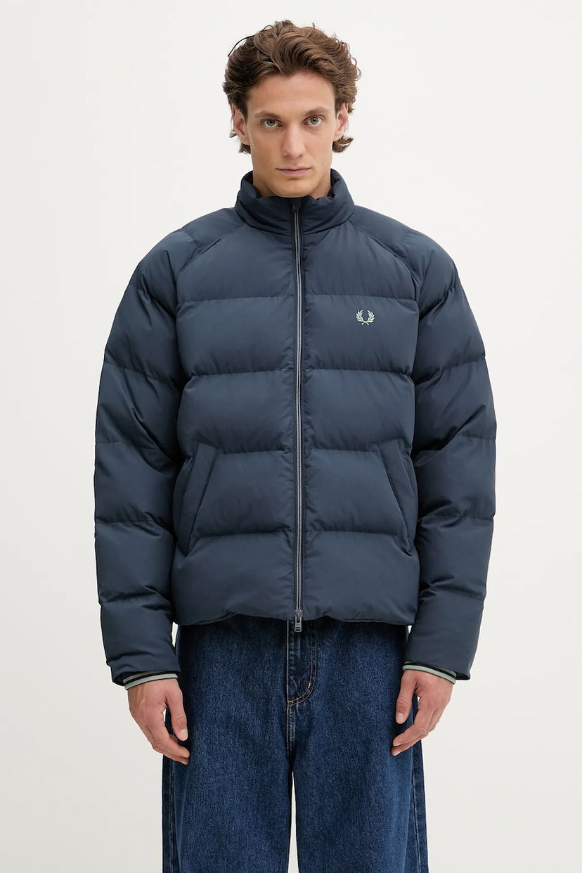 Puffer jakke Fred Perry Fred Perry Puffer Jacket J1309 Mørkeblå | J1309