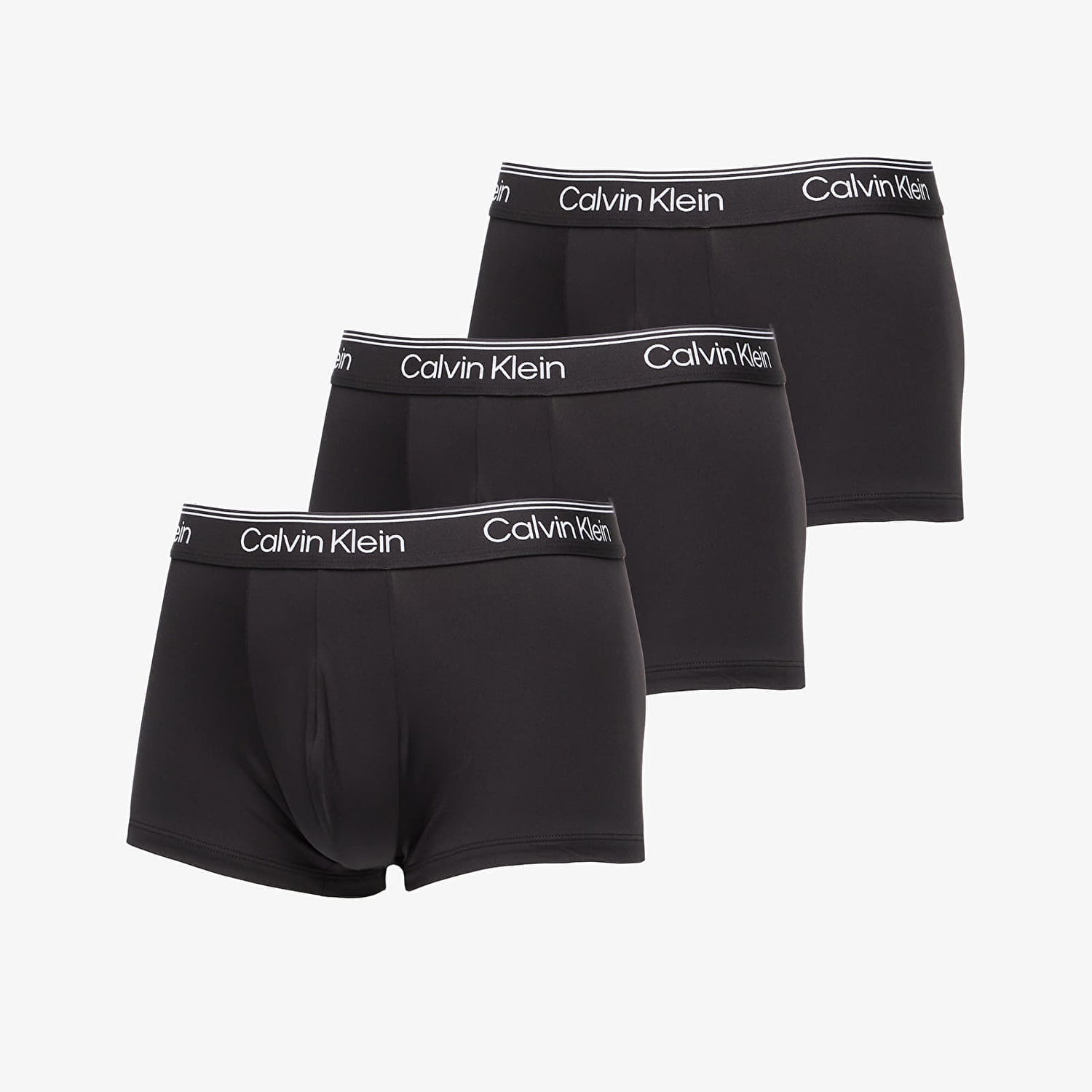 Boksere CALVIN KLEIN Low Rise Trunk 3-Pack Black Sort | LV00NB4409 UB1, 0
