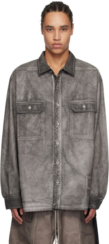 Skjorte Rick Owens Rick Owens DRKSHDW Hollywood Jumbo Overshirt Grå | DU01E3297 PF, 0
