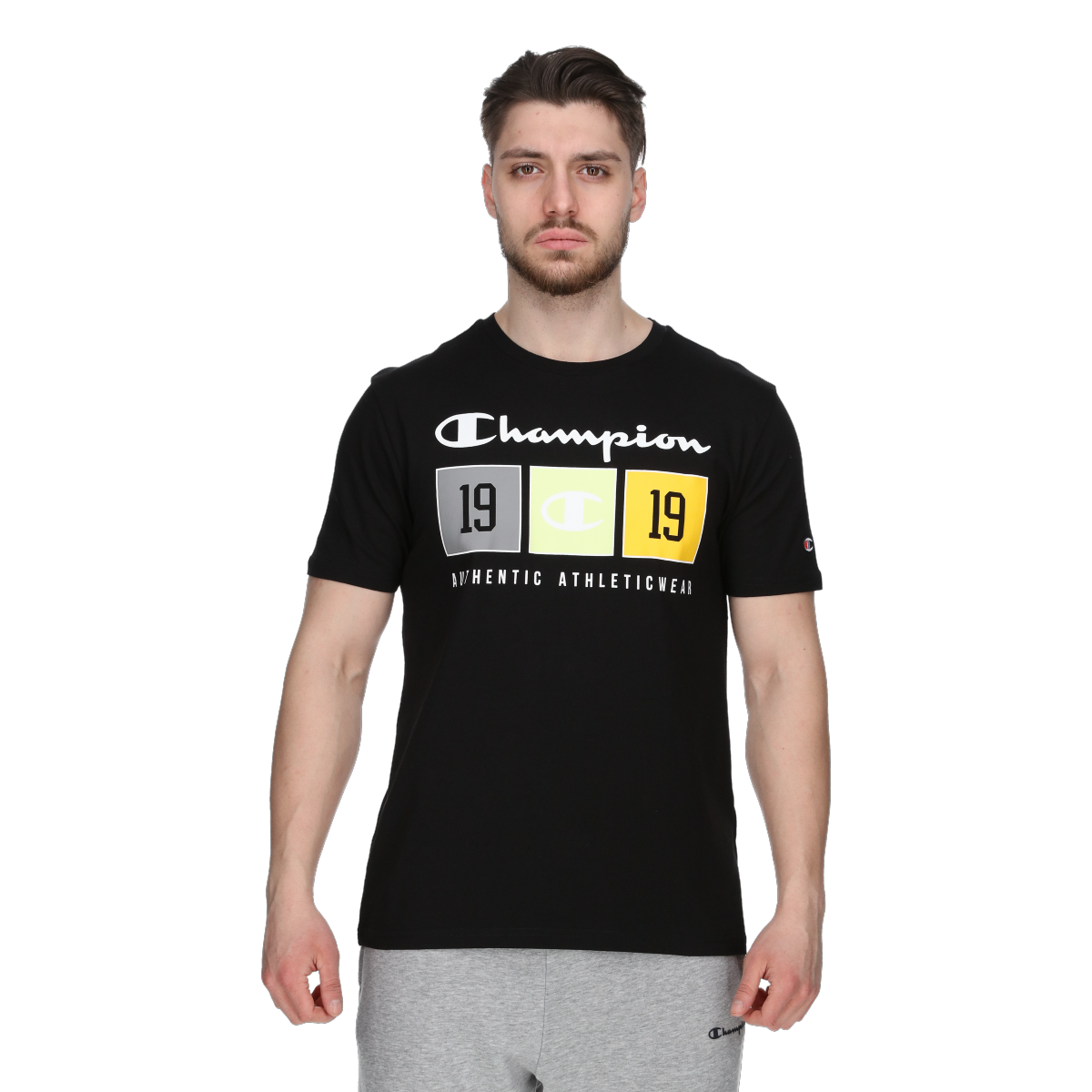 T-shirt Champion Crewneck Graphic T-Shirt Sort | 221479-KK001, 0