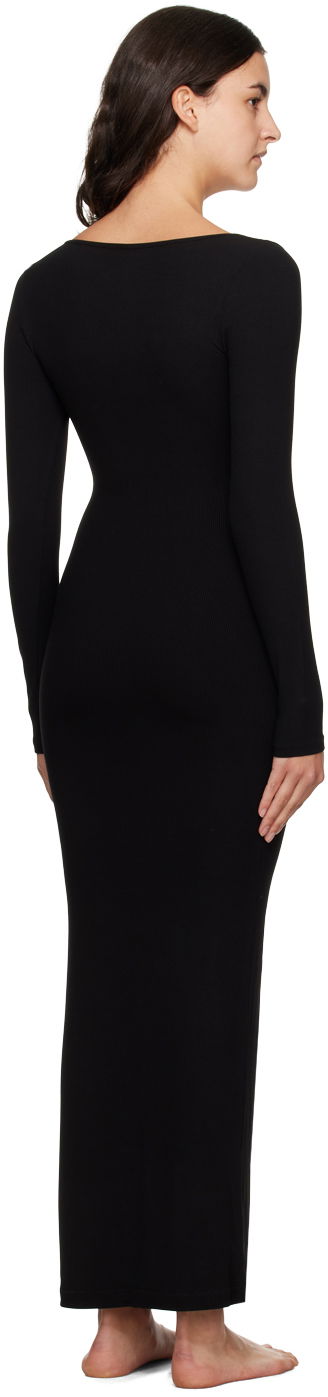 Kjole SKIMS SKIMS Soft Lounge Long Sleeve Maxi Dress Sort | AP-DRS-1701, 2