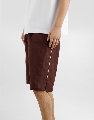 Shorts Dolce & Gabbana Dolce & Gabbana Linen Shorts Bourgogne | GP0T1TFU4MCM5039, 3