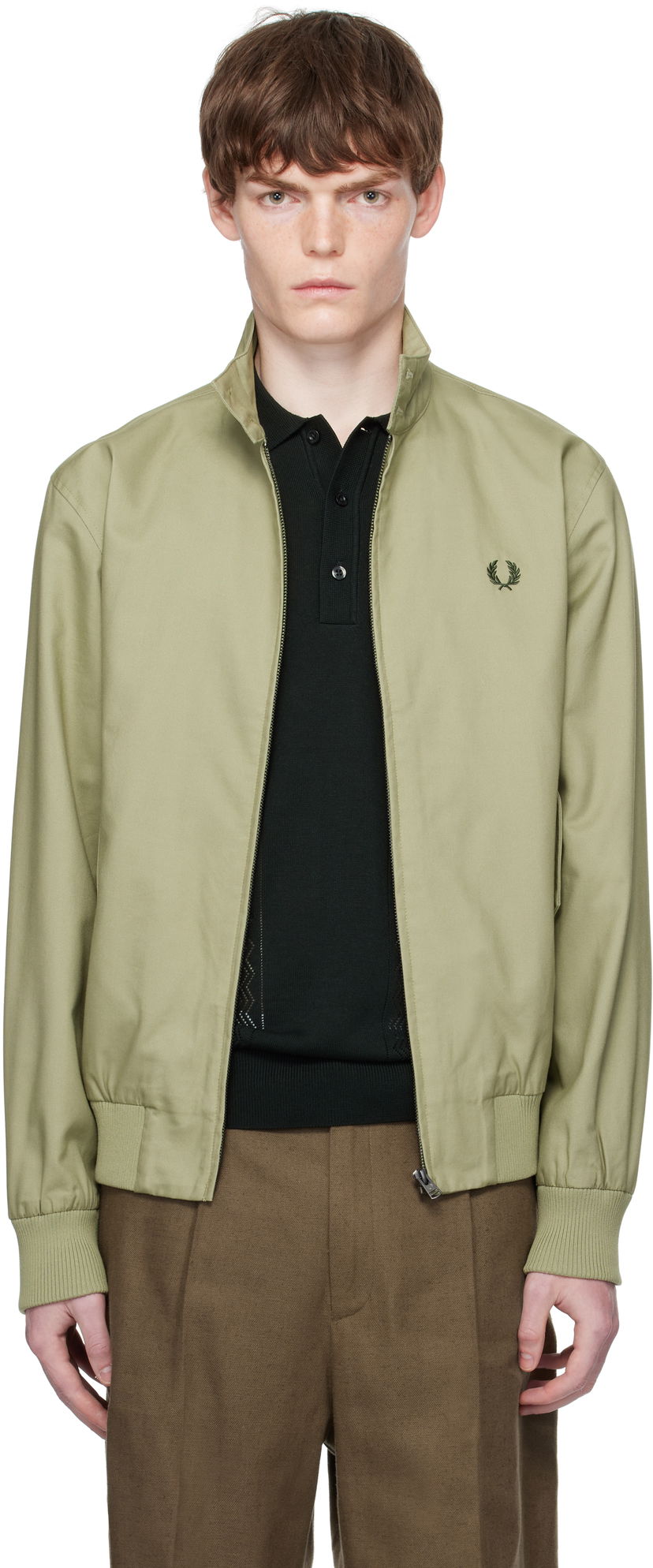 Jakke Fred Perry Fred Perry Classic Harrington Jacket Grøn | J8568