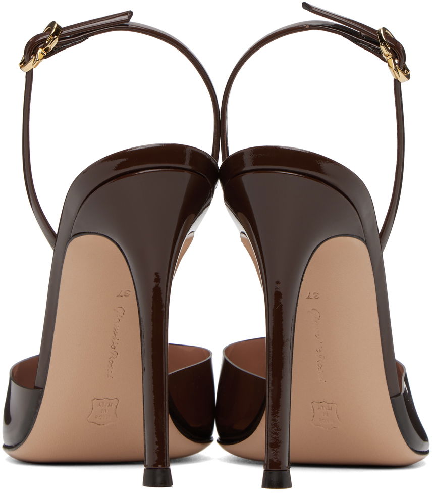 Tilbehør Gianvito Rossi Gianvito Rossi Ribbon D'Orsay Slingback Pumps Brun | G95359.15RIC.PXV, 1
