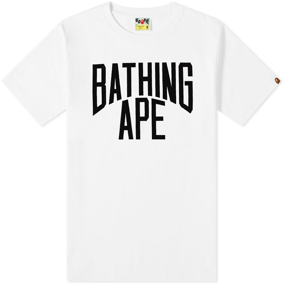 T-shirt BAPE A Bathing Ape Bicolor NYC Logo Tee Hvid | 001TEI801022M-WHT, 0