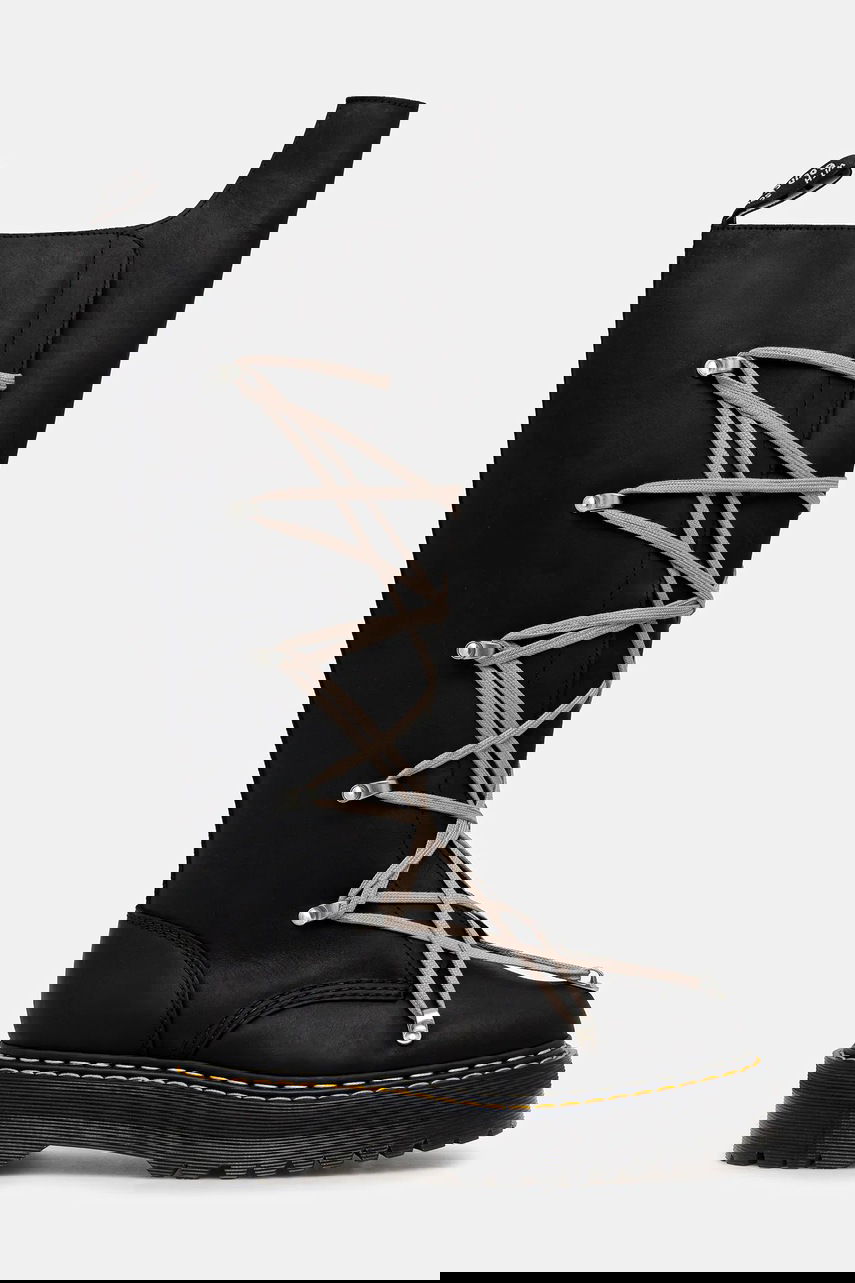 Sneakers og sko Rick Owens Rick Owens DRKSHDW 1B60 Quad Sole Pentalace Platform Boot Sort | DW02E6811.0001, 1