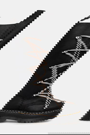 Sneakers og sko Rick Owens Rick Owens DRKSHDW 1B60 Quad Sole Pentalace Platform Boot Sort | DW02E6811.0001, 1