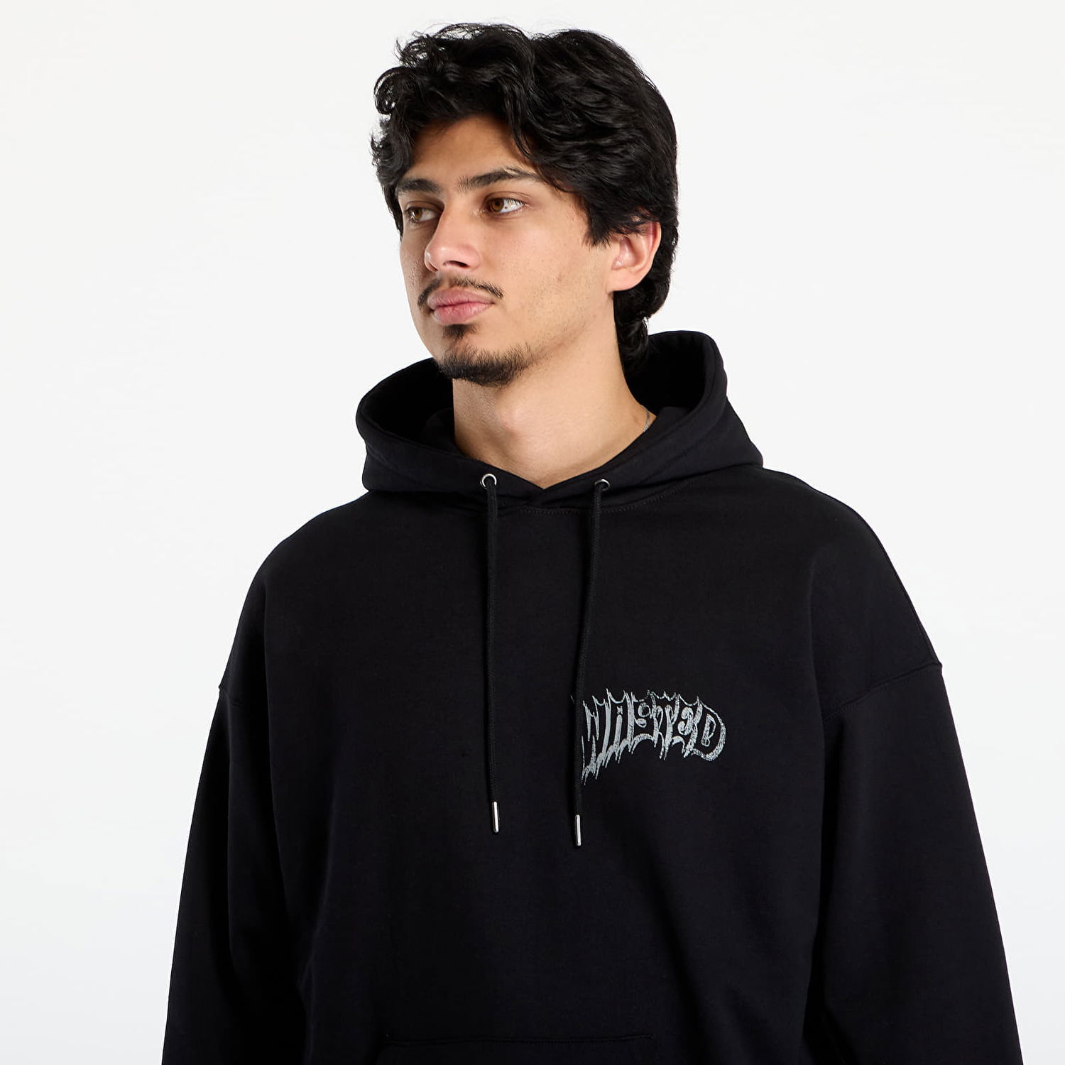 Sweatshirt Wasted Paris Harvest Boxy Hoodie Sort | WP_000325, 1