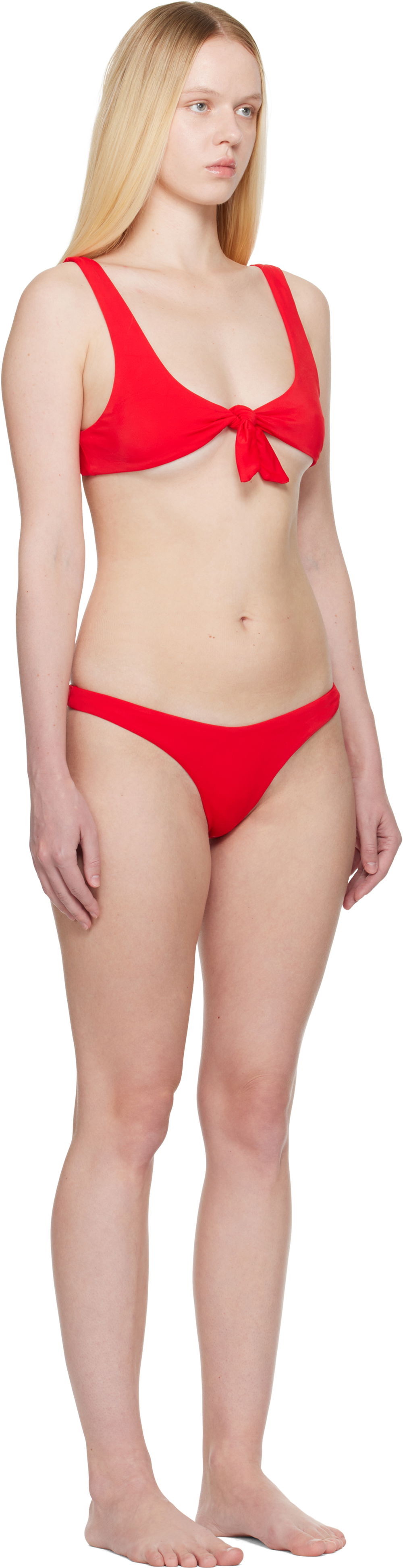 Badetøj The Attico Attico Self-Tie Bikini Rød | 250WBC00007 PAA094AA, 1
