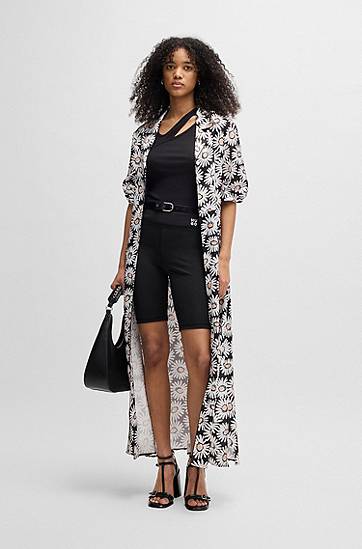 Leggings BOSS HUGO Bike Shorts with Logo Sort | 50545339, 1